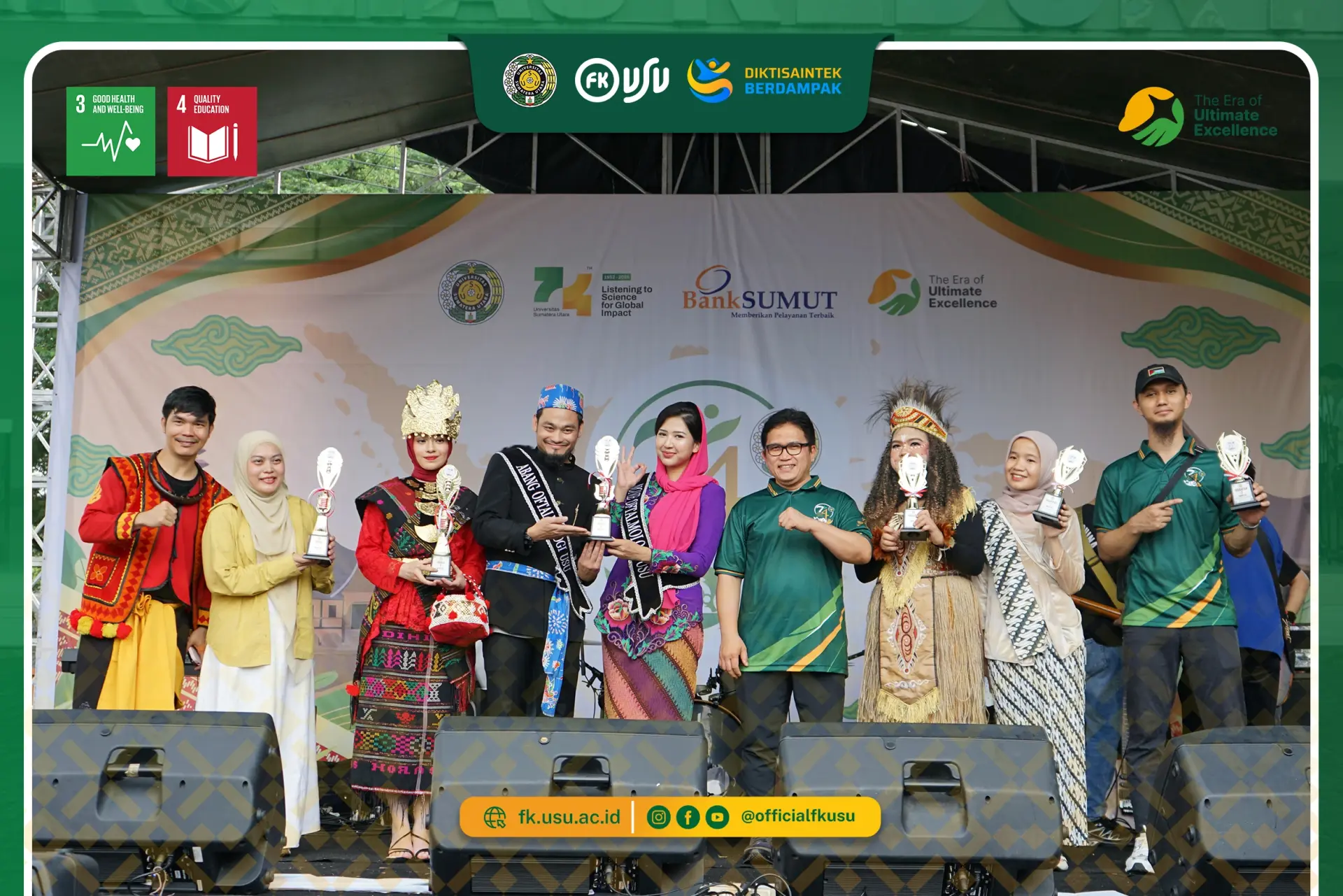 Department of Internal Medicine Wins Overall Champion in the 74th Anniversary Competitions of FK USU